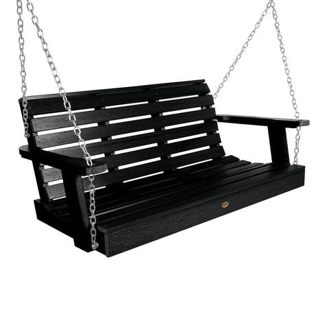 Highwood Weatherly 4-foot Eco-friendly Synthetic Wood Porch Swing