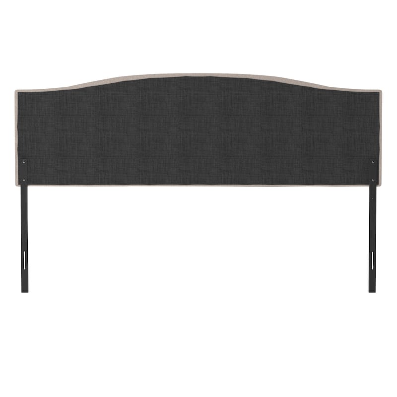 Living Essentials by Hillsdale Provence Upholstered Arch Adjustable Tufted Headboard