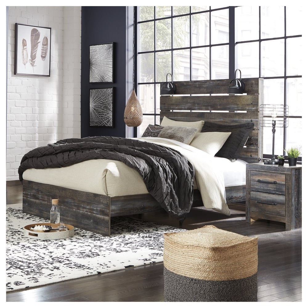 Drystan Rustic Panel Bed