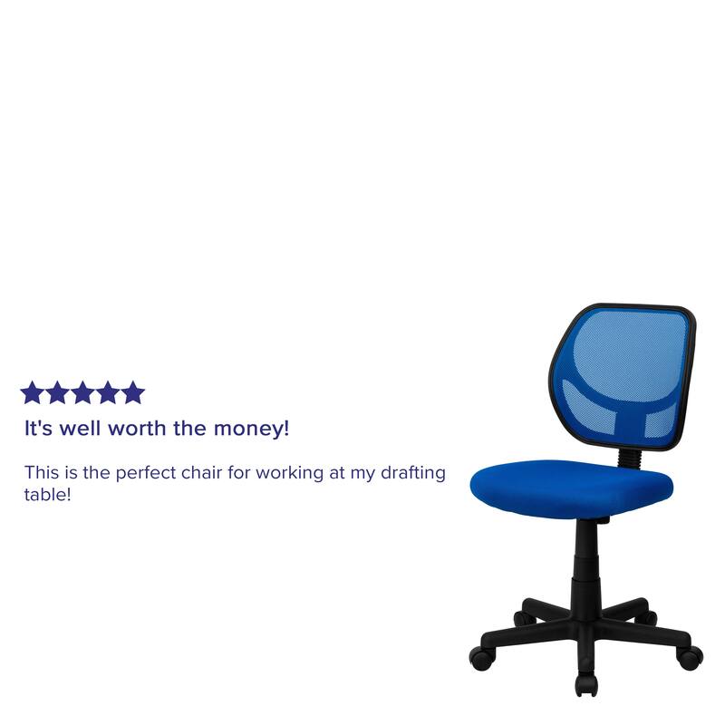 Low Curved Back Mesh Swivel Task Office Chair