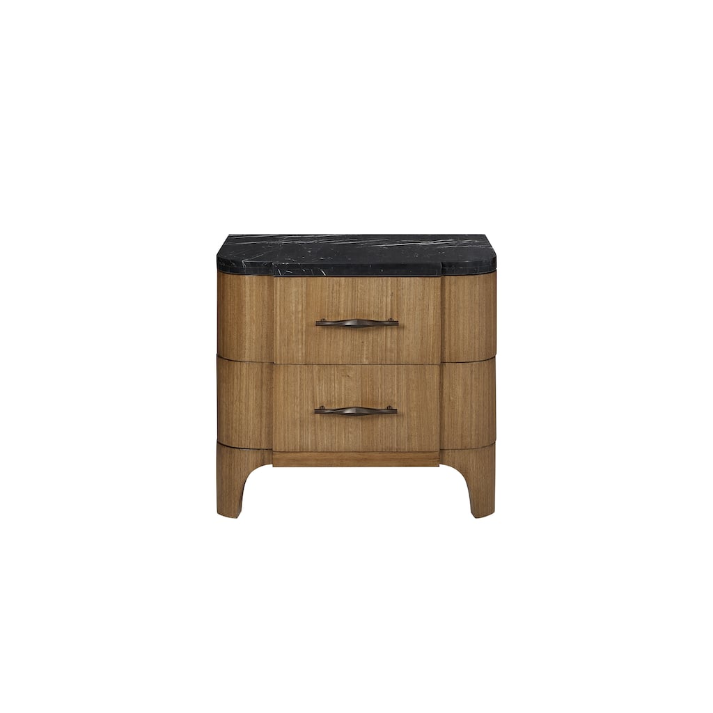 2 Drawer Nightstand (Stone Top)