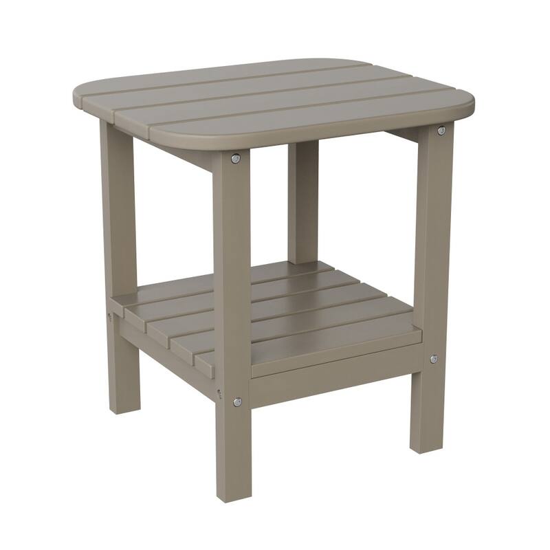 3pc Commercial Indoor/Outdoor Adirondack Set with 2 Loungers, Side Table