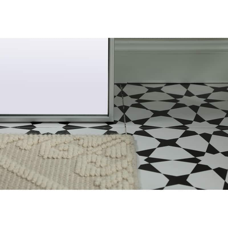 Indigo Home Metal Frame Arch Full Length Mirror 35x66 Inch