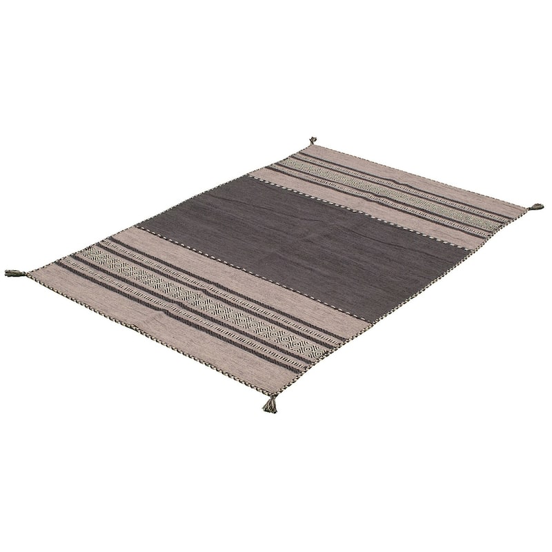 ECARPETGALLERY Arizona Flat-weave Wool Kilim Area Rug