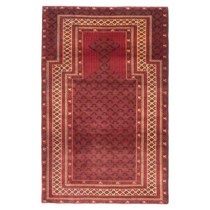 Teimani Brown Rug 3'2" x 4'11" - 3'2 x 4'11 - Dark Brown - 3'2 x 4'11