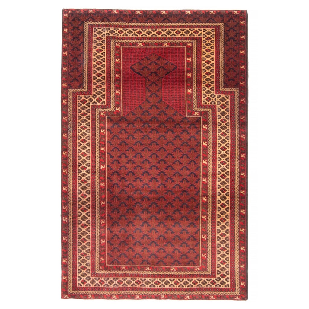 Teimani Brown Rug 3'2" x 4'11" - 3'2 x 4'11