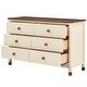 preview thumbnail 15 of 15, 3-Pieces Bedroom Sets Kids Platform Bed with Nightstand & Storage Dresser, Kids Bed with Motion Activated Night Lights, Cream