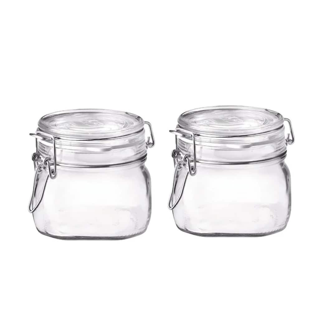 Bormioli Rocco Set of 2 Fido Jars