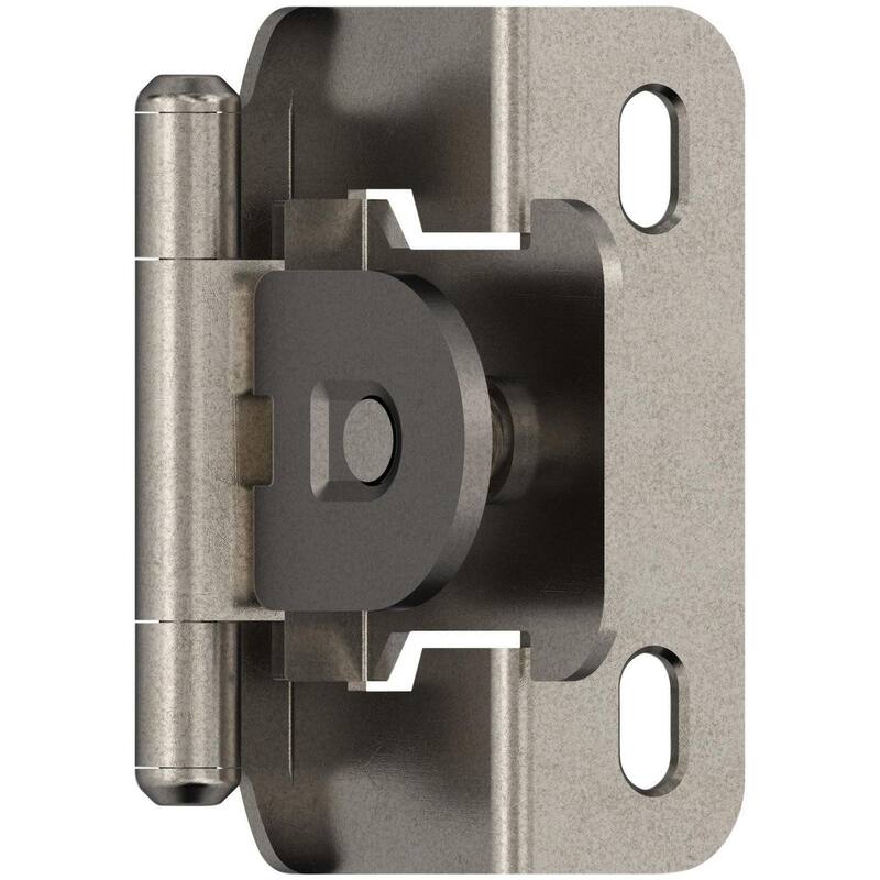 Amerock BP8719 Functional Hardware 1/2" Overlay Wrap Cabinet Door - Nickel