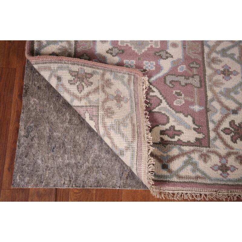 All-Over Floral Oushak Oriental Runner Rug Handmade Wool Carpet - 2'8"x 9'9"