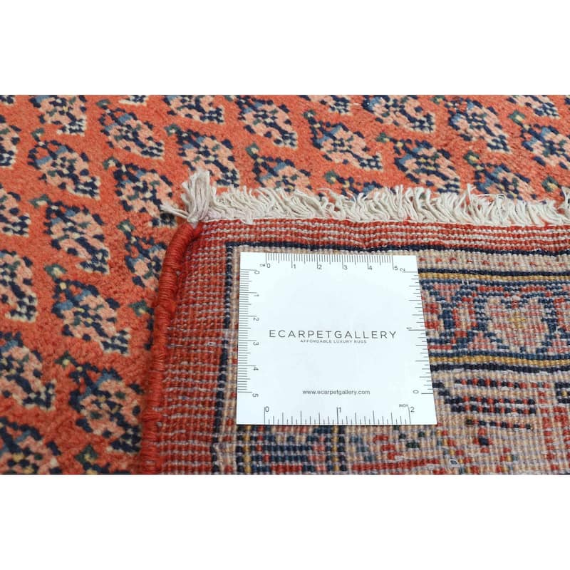 ECARPETGALLERY Hand-knotted Andelz Red Wool Rug - 3'5 x 10'2