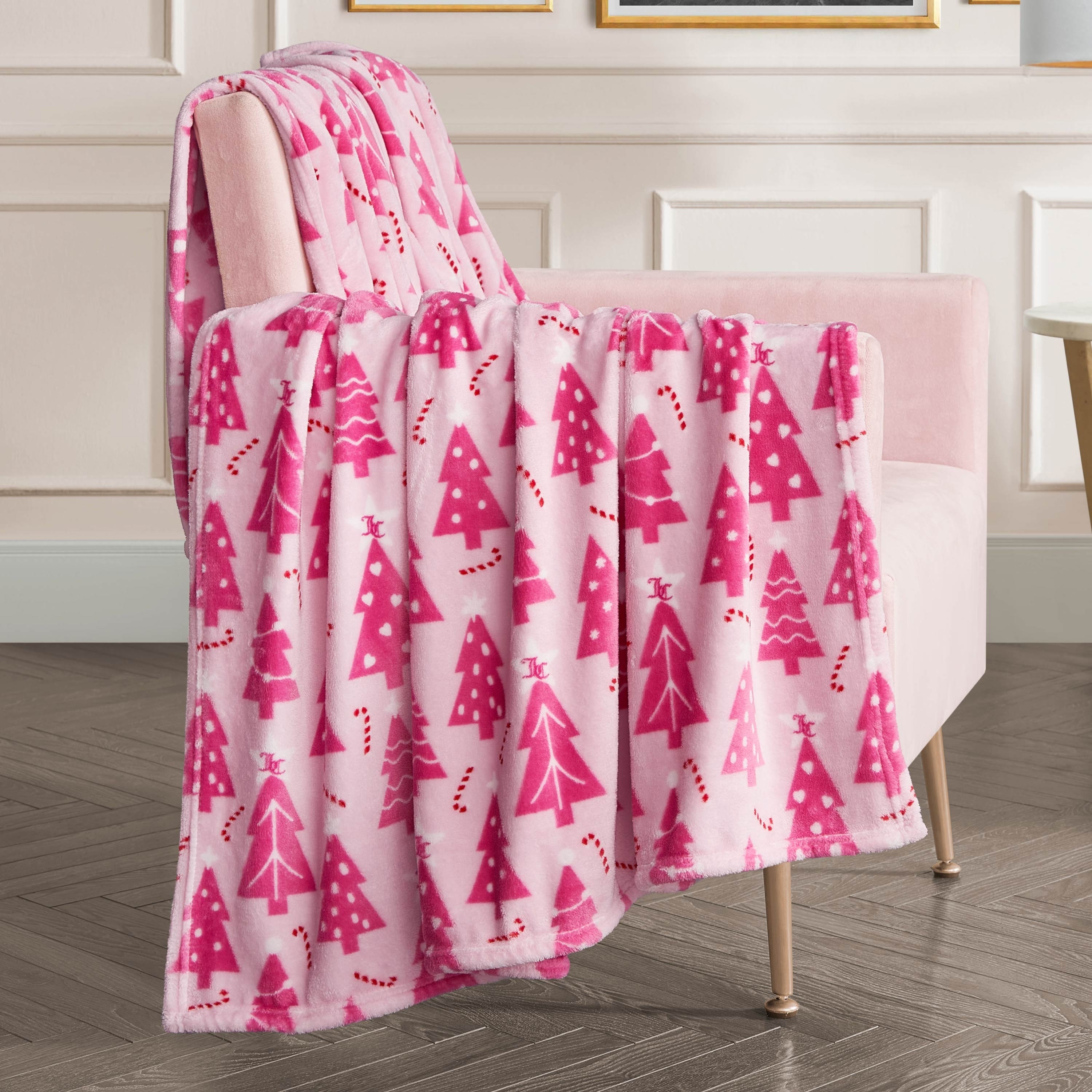 Juicy Couture Holiday Plush Throw Blankets - On Sale - Overstock