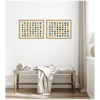Kate and Laurel Meditation 3 2 Piece Framed Canvas Wall Art Set by Kelly Knaga