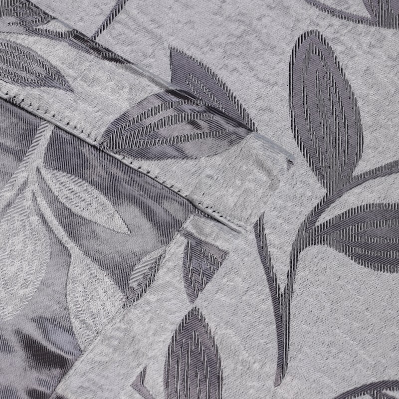 Superior Modern Bohemian Leaves Room Darkening Curtains with Grommets