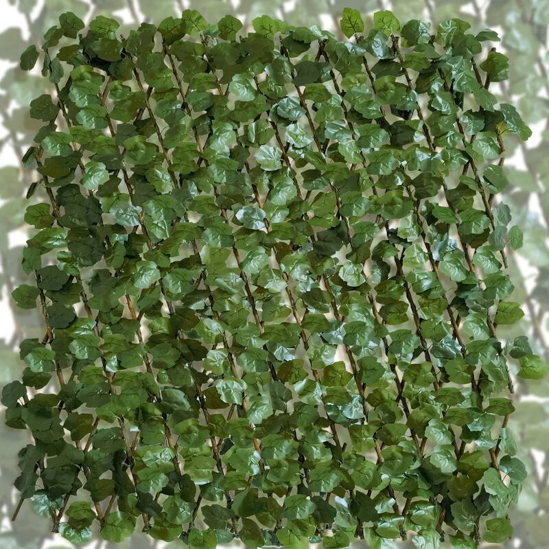 1pcs 32" x 50" Artificial Ivy Hedges Screen Expandable Privacy Fence - 01-Ivy