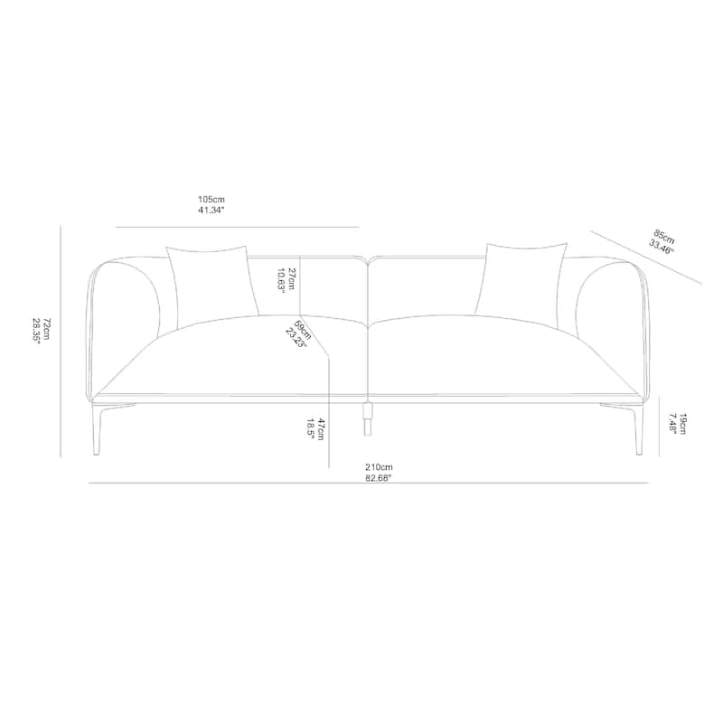 Modern Sofa for Living Room Family Movie Nights & Reading Hours
