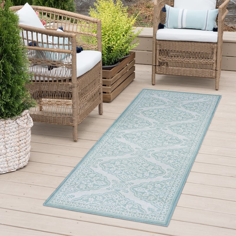 Vision French Country Floral Indoor/Outdoor Area Rug