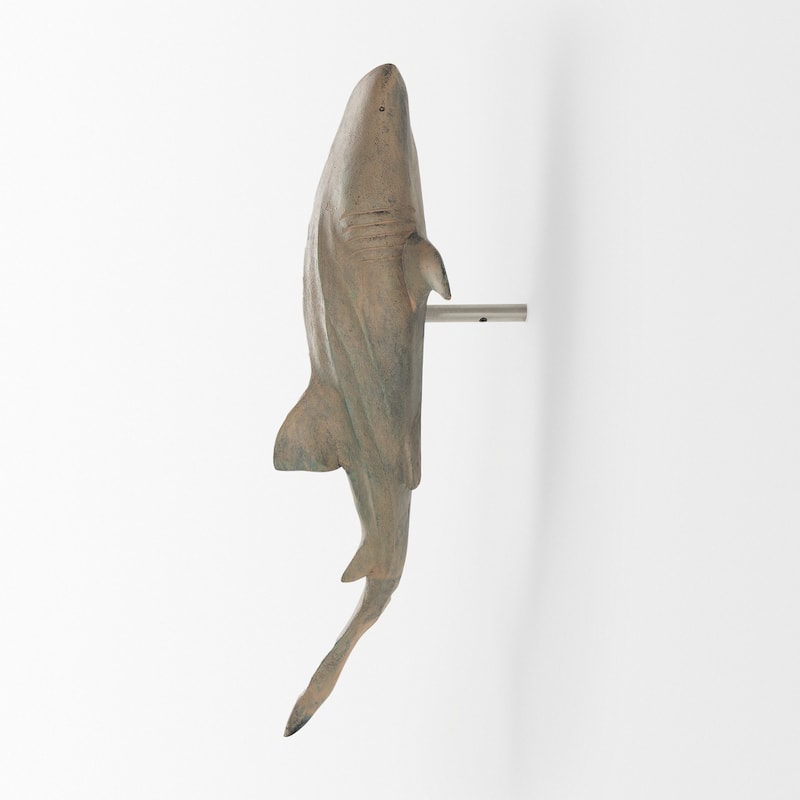 Willa Grey Resin Imitation Whale Shark Wall Decor