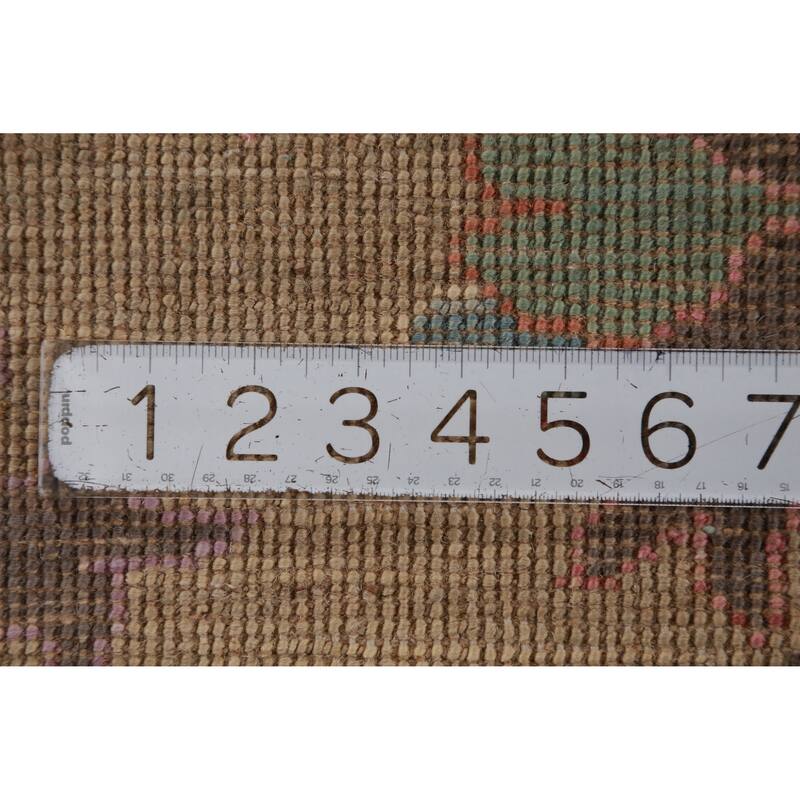 Hand Knotted Oriental 100% Wool Carpet Transitional All-Over Oranges & Rust Oushak Area Rug - 11' 9'' X 9' 4''