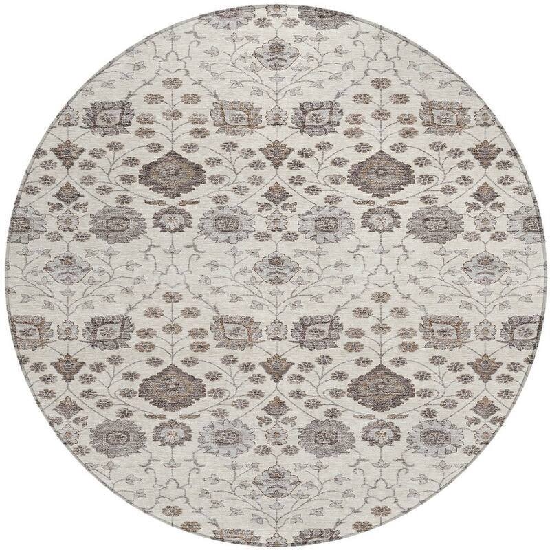HomeRoots Floral Transitional Rectangle Outdoor Rug