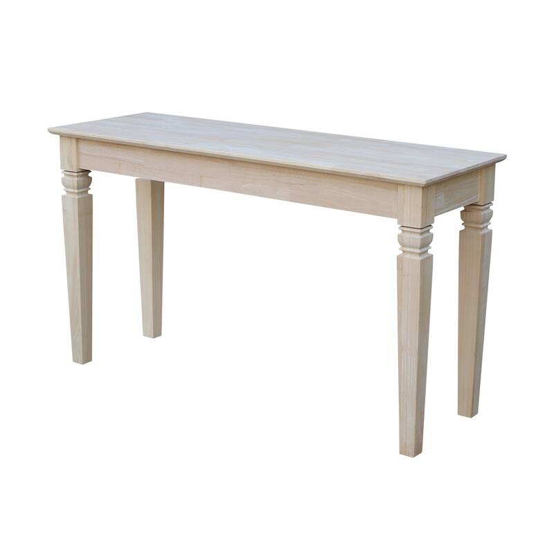 Solid Parawood Java 2-Drawer Sofa Table