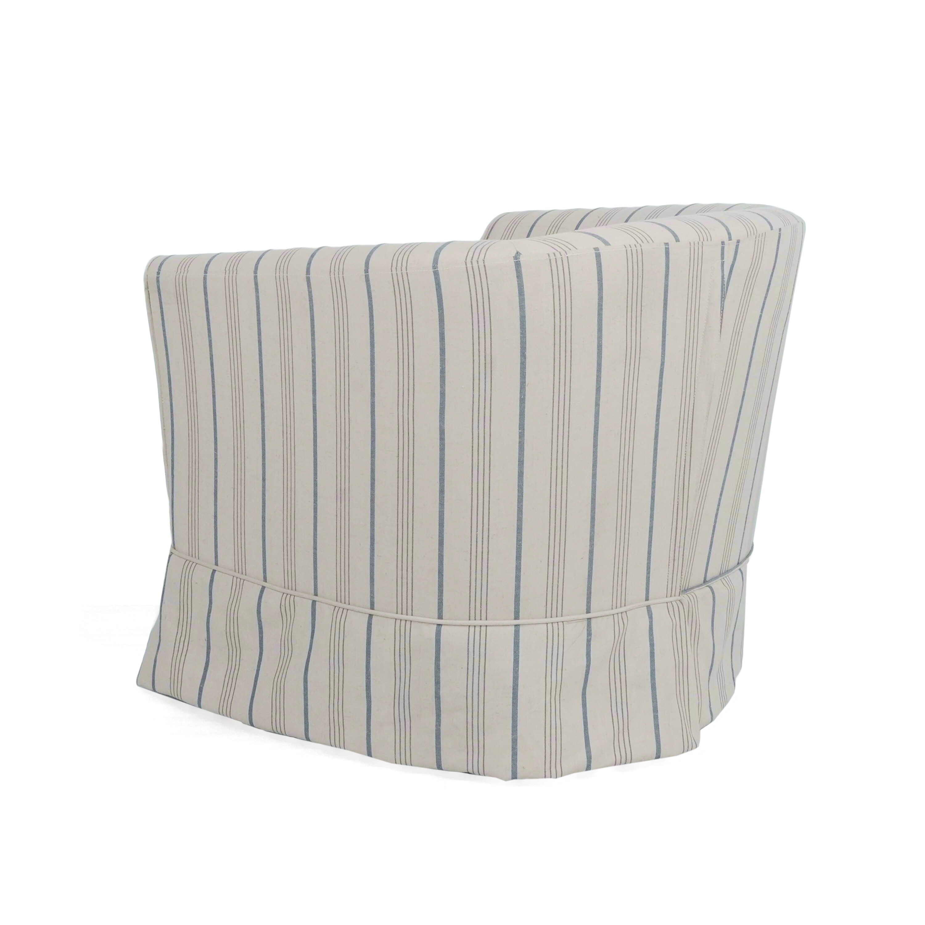 Cecilia Swivel Chair in Natural Fabric by Christopher Knight Home-image