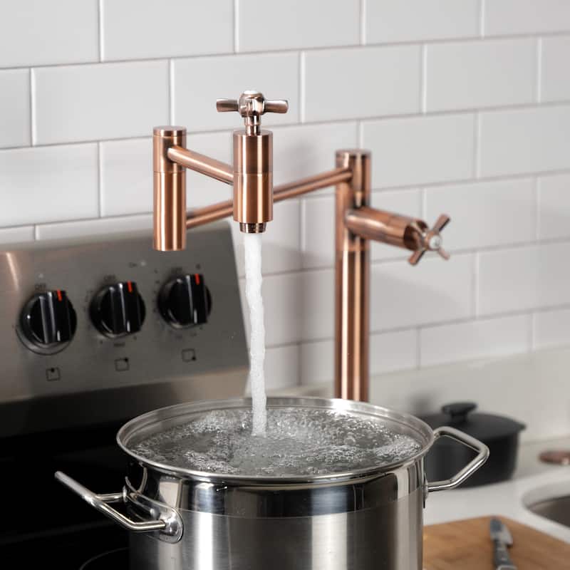 Millennium Two-Handle 1-Hole Deck Mount Pot Filler Faucet
