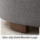 preview thumbnail 29 of 51, Huimo Modern round wooden tray Ottoman with Storage