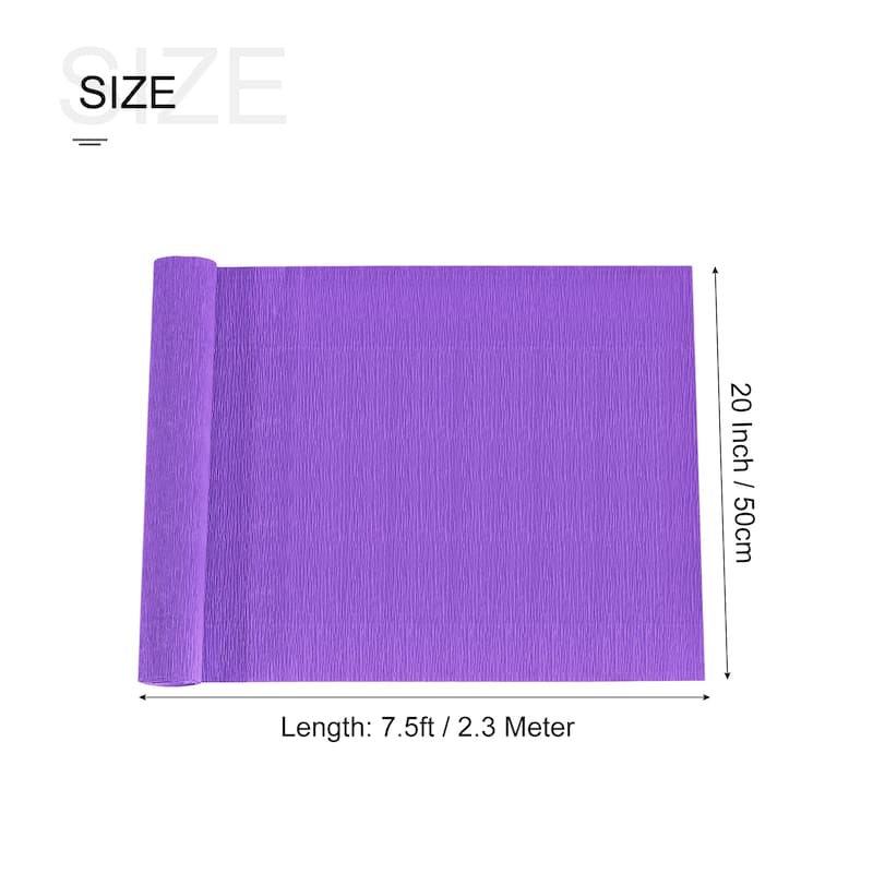 Crepe Paper Roll Crepe Paper Decoration 7.5ft Long 20 Inch Wide - Dark Purple