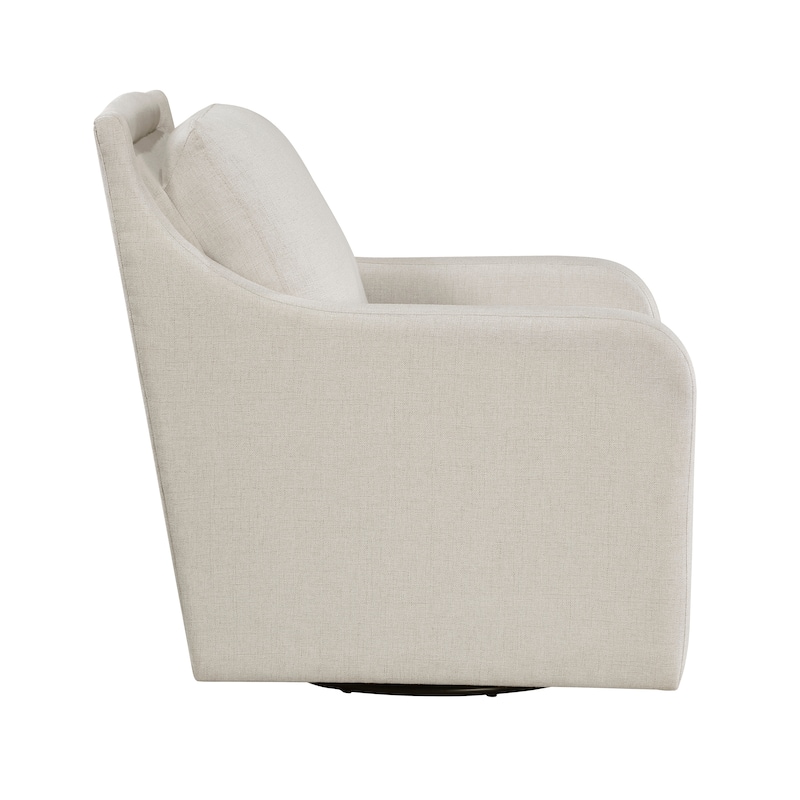 Elma Fabric Upholstered Swivel Chair - 29" x 35.5" x 36.5"