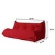 preview thumbnail 17 of 43, Teddy Fabric Lazy Sofa Sets for Bedroom Living Room,Comfortable Bean Bag Chair Floor Couch