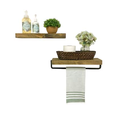 Del Hutson Designs True Floating Shelf and Towel Rack