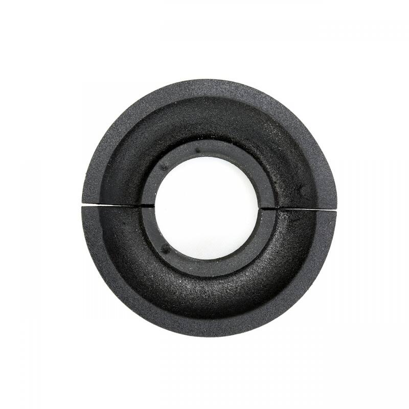 Black Aluminum Radiator Flanges Escutcheon Ring Plate Easy Snap On 1.25" ID 3" OD IPS Rust Resistant Pack of 6 Renovators Supply - Aluminum - Black