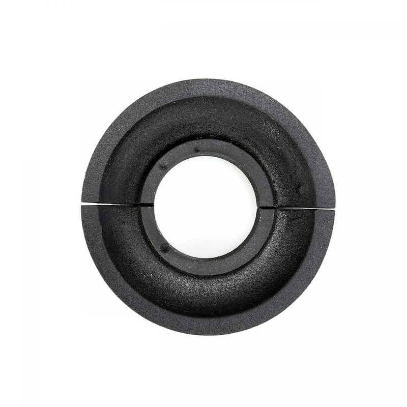 Black Aluminum Radiator Flanges Escutcheon Ring Plate 1.25" ID 3" OD IPS Rust Resistant Renovators Supply - Aluminum - Black