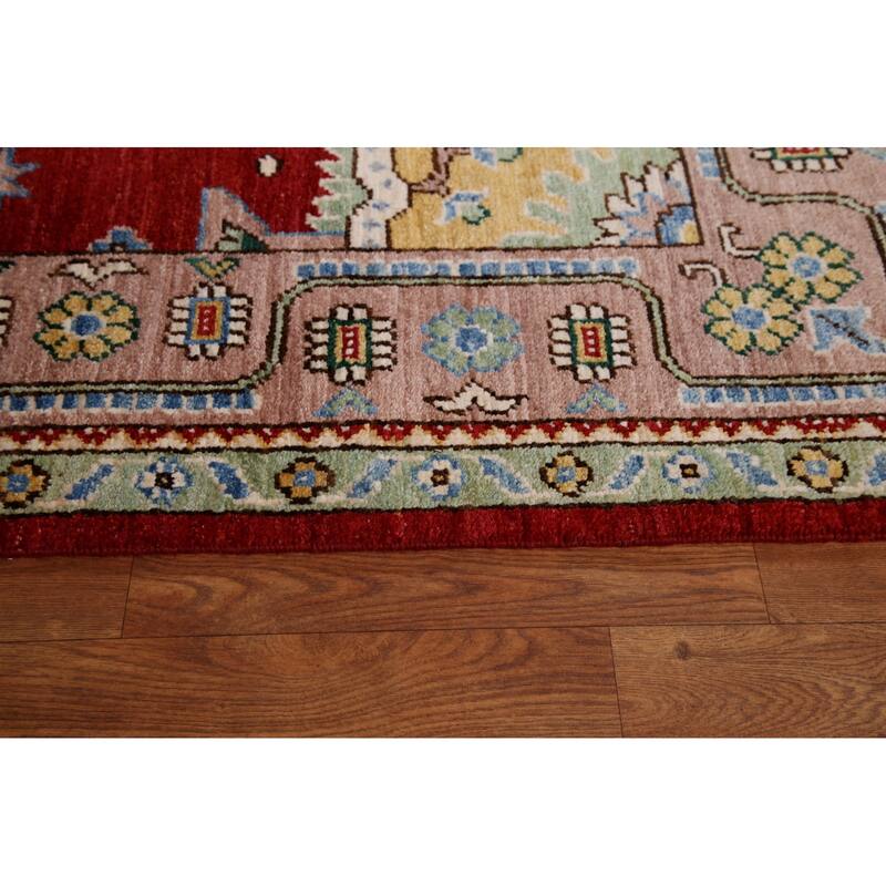 Vegetable Dye Oushak Turkish Rug Hand-knotted Wool Carpet - 6'5"x 8'3"