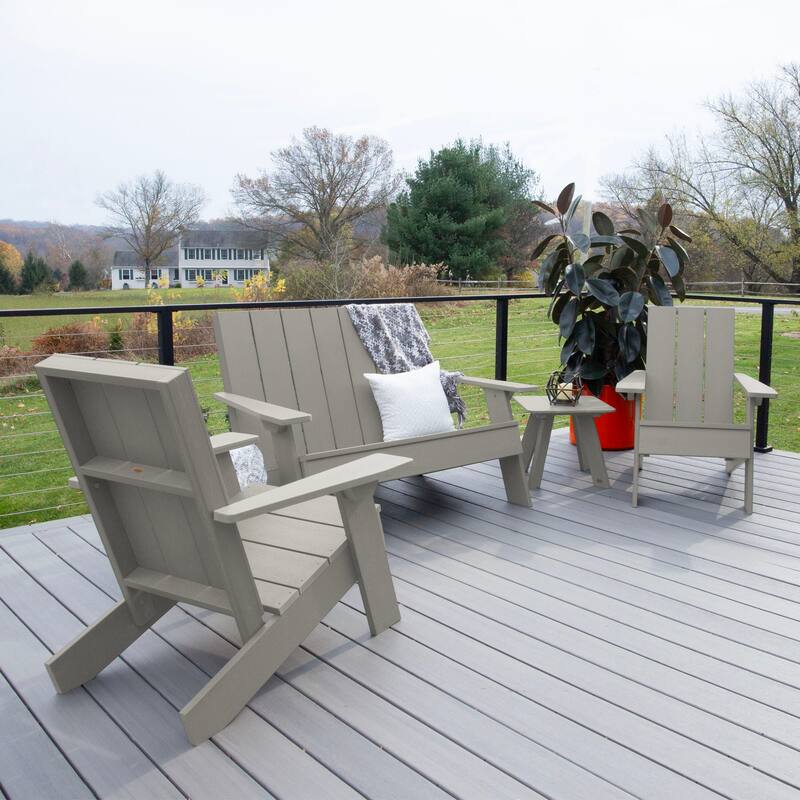 Italica Modern 4-piece Adirondack Patio Set