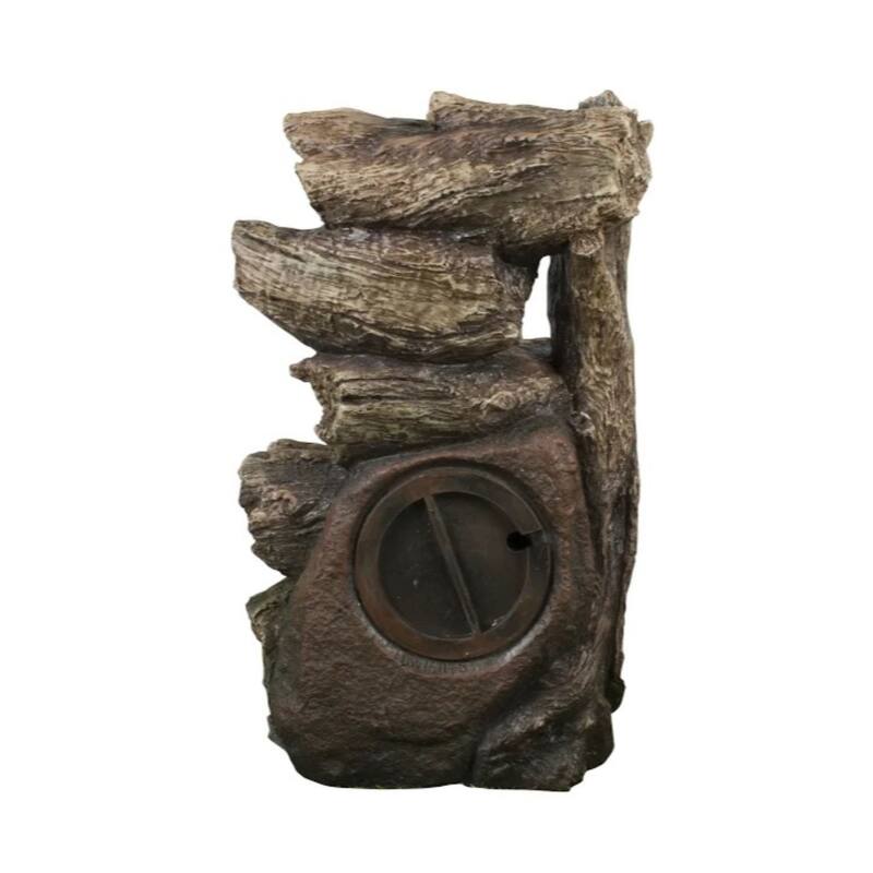 20" Brown Multi Level Branches Outdoor Garden Fountain