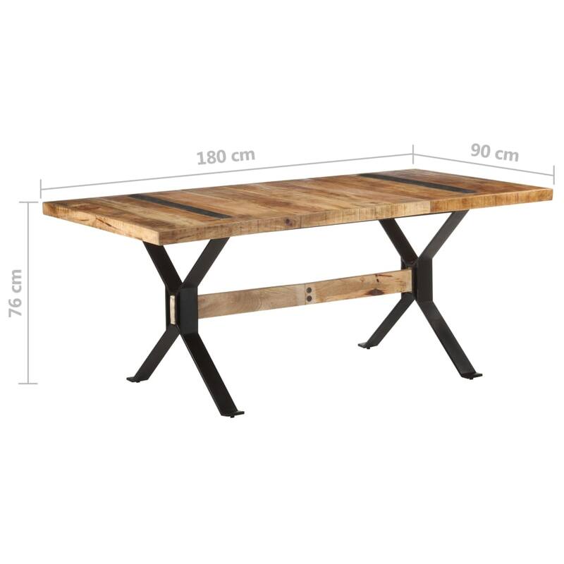 vidaXL Dining Table Wooden Dinner Bistro Table for Dining Room Kitchen Office