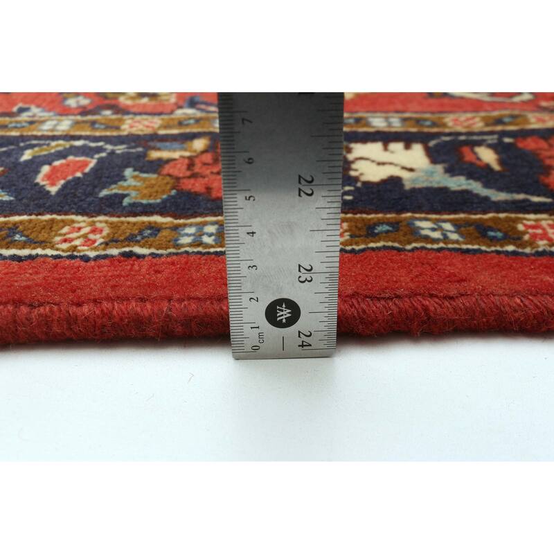 ECARPETGALLERY Hand-knotted Andelz Red Wool Rug - 3'7 x 4'10