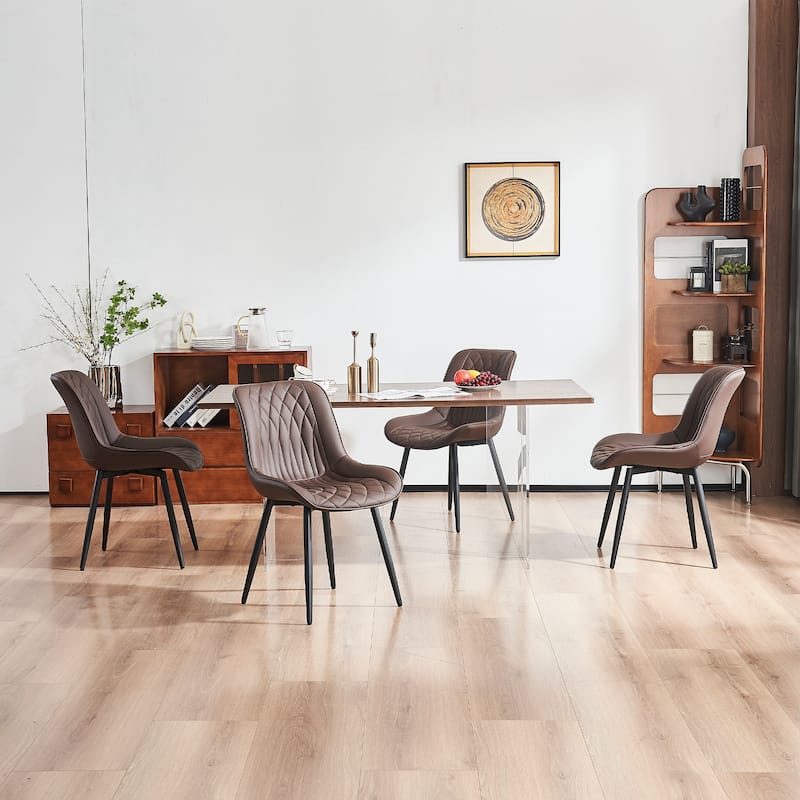 Modern Dining Chairs Set of 2 Upholstered Dining Room Chairs
