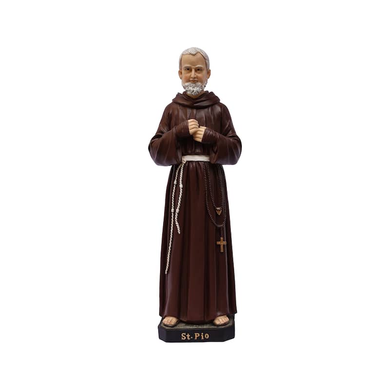 Saint Padre Pio Outdoor Garden Statue - 24"