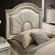 preview thumbnail 5 of 6, Ving Glam White Wood 2-piece Kids Bedroom Set with LED by Furniture of America