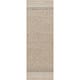 Sarasota Outdoor Safe Farmhouse Netural Area Rug - Taupe/Mustard - 2'5" x 7'3"