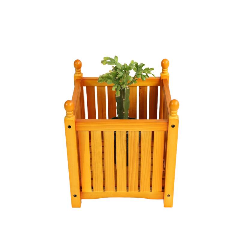Outdoor Flower Planter Box for Potted Flowers, Herbs and Vegetables