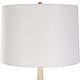 preview thumbnail 4 of 4, Uttermost Palu Travertine Table Lamp - 38"H,   Shade 11"H x 16"Dia.