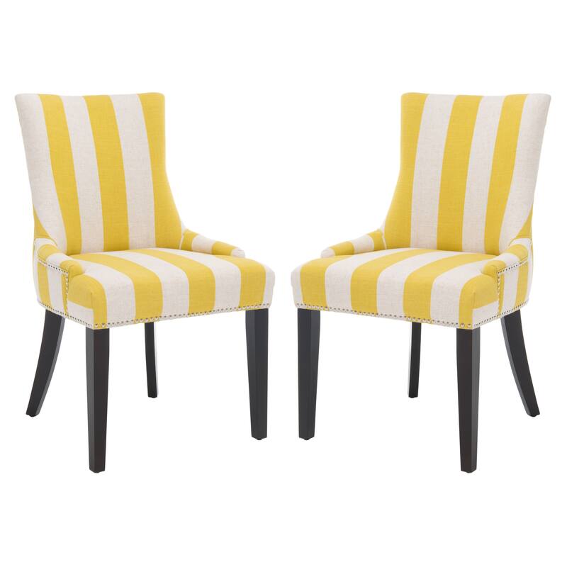 SAFAVIEH Lester Dining Chair (Set of 2) - 24"W x 25"D x 39"H