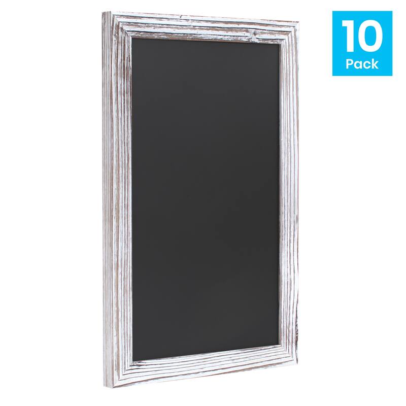 Set of 10 Wall Mounted Magnetic Chalkboards