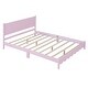 preview thumbnail 15 of 16, Retro Style Queen Size Wooden Platform Bed Frame and Rectangular Headboard