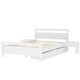 preview thumbnail 6 of 16, Full Size Wooden Platform Bed with 2 Storage Drawers and 2 Tables