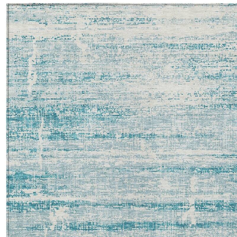 HomeRoots Abstract Transitional Rectangle Outdoor Rug